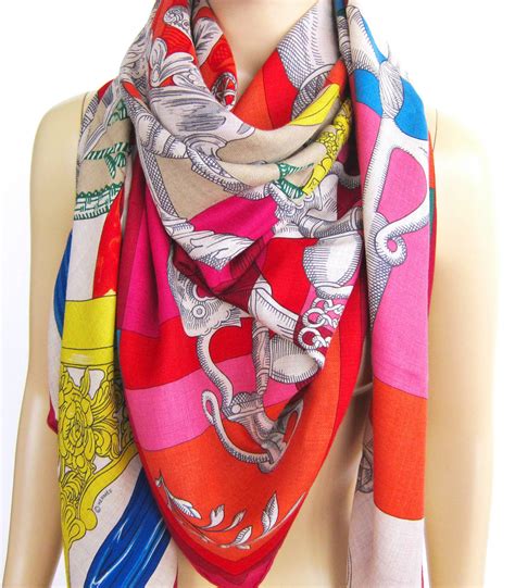 hermes cashmere shawl|Hermes cashmere wool scarf.